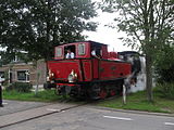 Stoomtrein met loc 3 ‘Bison’ tussen Goes en Hoedekenskerke te Kwadendamme.