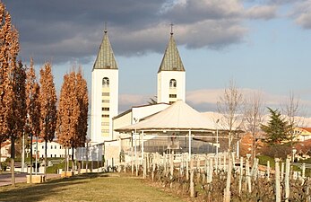 The Church of St. James in Medjugorje. Roman Catholic Church. Author: M.T.V.)