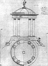 Храм Аполлона. Сад Амальтеи. Нойруппин. Проект. 1734