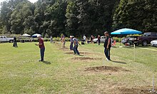 Horseshoe tournament in Sheffield, Vermont.