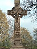 Irisches Hochkreuz, in Dietkirchen an der Lahn (Westansicht)