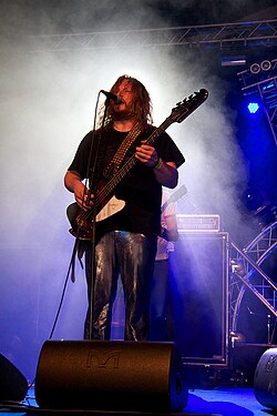 Jussi Lehtisalo Ilosaarirockissa heinäkuussa 2010.