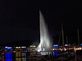 Jet d'Eau met wit ligte