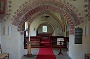 Die Kirche zu Scholen ist eine evangelische Kirche in der niedersächsischen Gemeinde Scholen. Blick vom Chor.