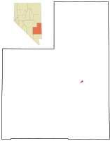 Location of Caliente, Nevada