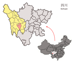 Vị trí của the county