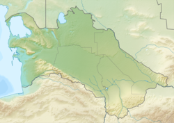 아시가바트은(는) 투르크메니스탄 안에 위치해 있다