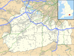 Reigates läge i Surrey