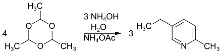 Synthese von 5-Ethyl-2-methylpyridin aus Paraldehyd