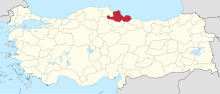 Samsun in Turkey.svg