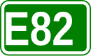 Zeichen der Europastraße 82