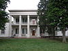 Oblique front photograph of the Hermitage, showing the false-front architectural style.