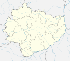 Mapa konturowa województwa świętokrzyskiego