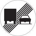 2.56 End of no overtaking by lorries restriction (end of 2.45)