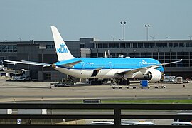 Boeing 787 Dreamliner de KLM Royal Dutch Airlines à Washington-Dulles (2018).