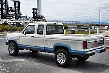 1988 Ford Ranger XLT SuperCab 4×4, rear