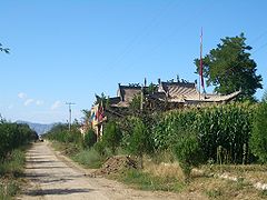 臨夏縣鄉村的寺廟