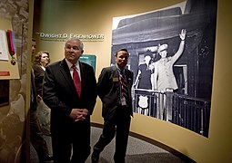 Museum tour; Secretary Gates and Museum Director Karl Weissenbach, 2010