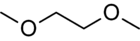 Estrutura química do dimetoxietano.