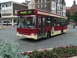 East Yorkshire Plaxton bodied Dennis Dart in Scarborough.