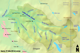 The Little Butte Creek watershed