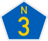 National route N3 shield