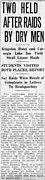 Two Held After Raids By Dry Men in The Central New Jersey Home News of New Brunswick, New Jersey on December 29, 1927.jpg