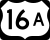 U.S. Highway 16A marker