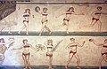 "Bikini girls" mosaic at Villa del Casale in Piazza Armerina, Sicily