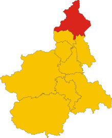 Talaith Verbano-Cusio-Ossola (coch) yn Piemonte