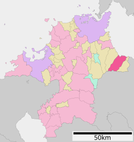 Situering van Buzen in de prefectuur Fukuoka