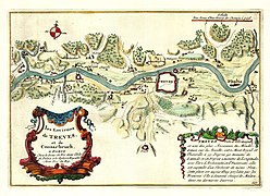 map of Trier and surroundings (1692) by Nicolas de Fer