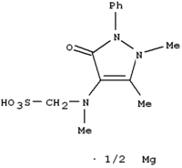 Estrutura química de Metamizol