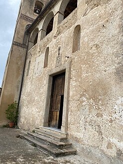 Entrance of the church of the Basilica of St. Peter alli Marmi.