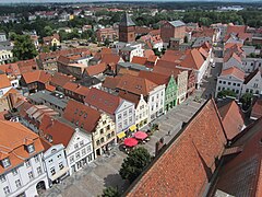 Gable houses at Güstrow's market square