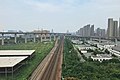 郑州市区东部的陇海铁路