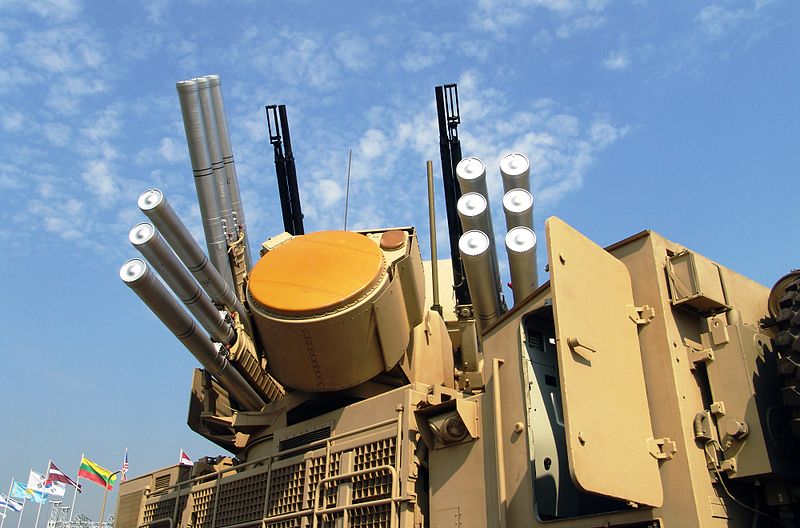 File:Pantsir-S1 Weapon System with radar antenna.jpg