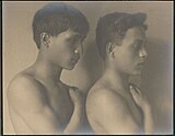 Caroline Gurrey: Portrait of a Japanese-Hawaiian and a Portuguese-Hawaiian Boy (1909)