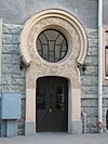 Detail of an Art Nouveau building in Riga