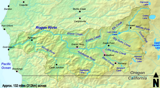 The Rogue River watershed