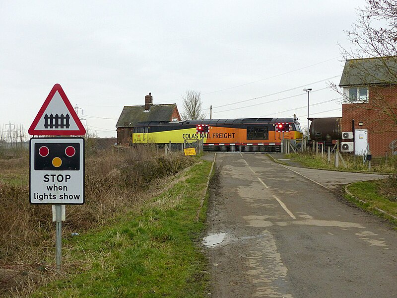 File:Tank train at Allington Lane crossing - geograph.org.uk - 5280266.jpg