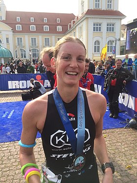 Verena Walter beim Ironman 70.3 Rügen 2014