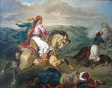 Delacroix: Guerrier Grec à cheval