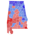 1962 United States Senate Election in Alabama by County