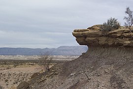 Formation rocheuse dans le désert de Chihuahua.