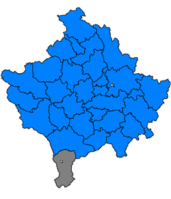 Location of Dragashi