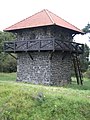 Rekonstruierter Limes-Wachturm WP 4/49 bei Pohlheim-Grüningen. , Strecke 4, Taunus- und Wetteraulinie, Hessen.