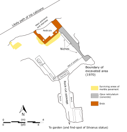 Architectural plan of the tomb.