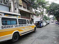 The street outside the barangay hall