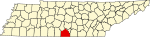 State map highlighting Lincoln County